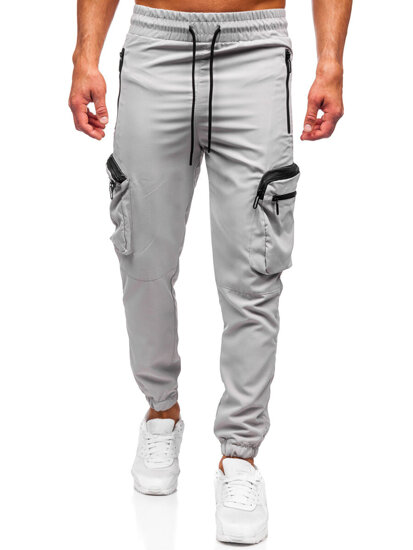 Homme Pantalon de jogging cargo Gris Bolf HSS296