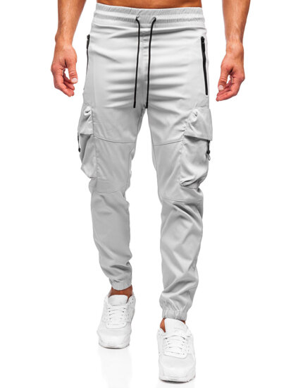 Homme Pantalon de jogging cargo Gris Bolf HSS299