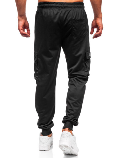 Homme Pantalon de jogging cargo Noir Bolf JX6362