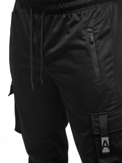 Homme Pantalon de jogging cargo Noir Bolf JX6362