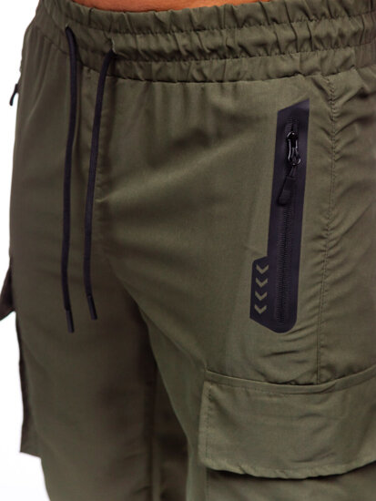 Homme Pantalon de jogging cargo Vert Bolf HSS297