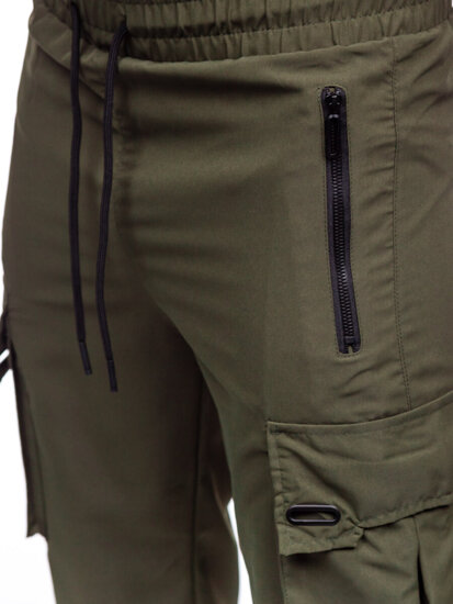 Homme Pantalon de jogging cargo Vert Bolf HSS298