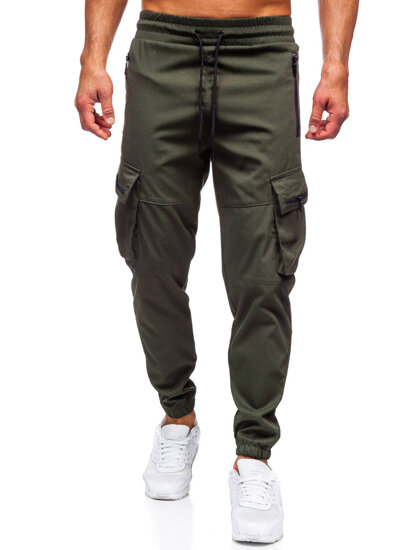 Homme Pantalon de jogging cargo Vert Bolf HSS300