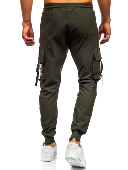 Homme Pantalon de jogging cargo Vert Bolf K11