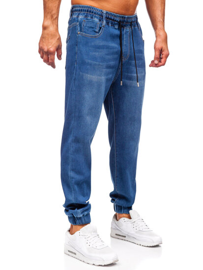 Homme Pantalon de jogging en jean Bleu foncé Bolf 8151