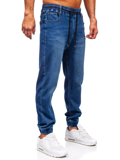 Homme Pantalon de jogging en jean Bleu foncé Bolf 8152