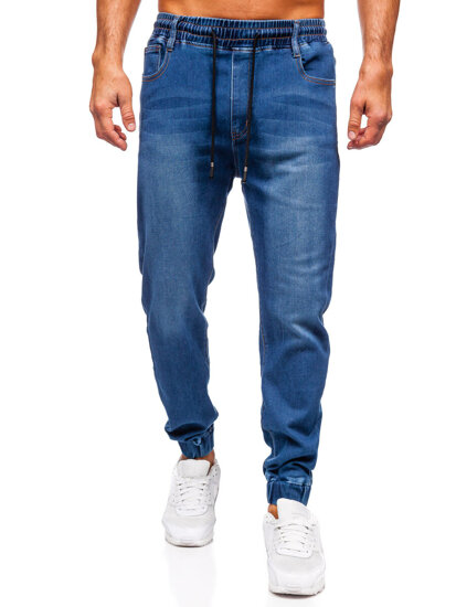 Homme Pantalon de jogging en jean Bleu foncé Bolf 8152