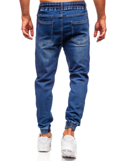 Homme Pantalon de jogging en jean Bleu foncé Bolf 8163