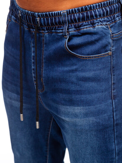 Homme Pantalon de jogging en jean Bleu foncé Bolf 8163