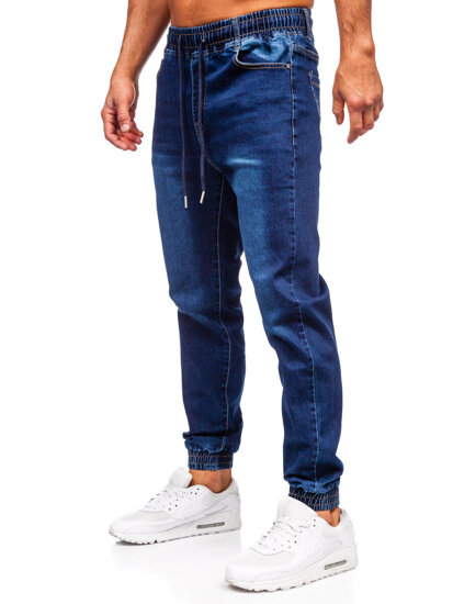 Homme Pantalon de jogging en jean Bleu foncé Bolf 8168