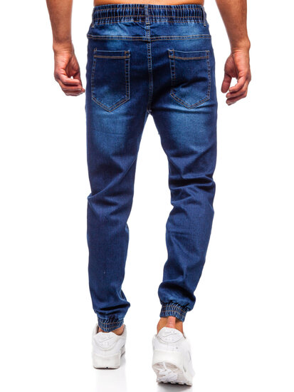 Homme Pantalon de jogging en jean Bleu foncé Bolf 8168