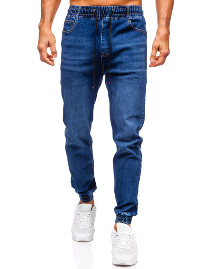 Homme Pantalon de jogging en jean Bleu foncé Bolf 8169