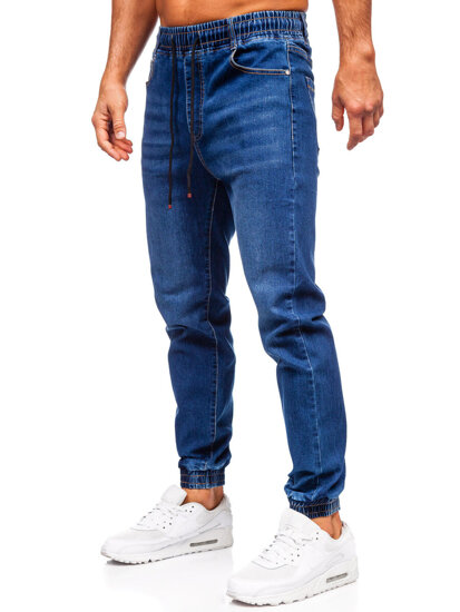 Homme Pantalon de jogging en jean Bleu foncé Bolf 8169