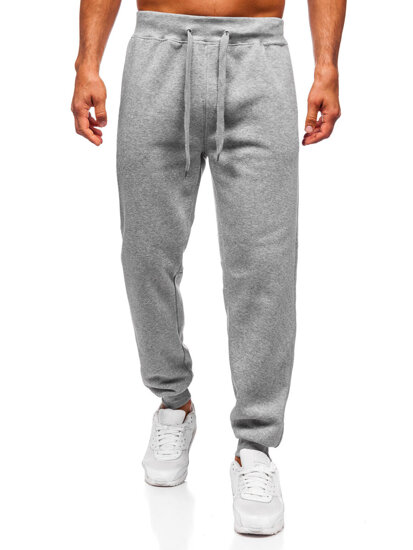 Homme Pantalon de jogging épais Gris Bolf MS002