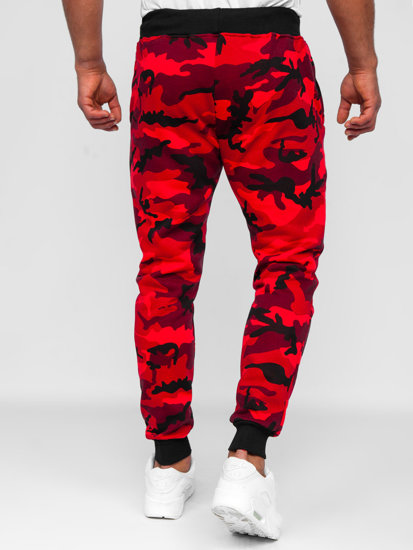 Homme Pantalon de sport Camo-Rouge Bolf KZ15B