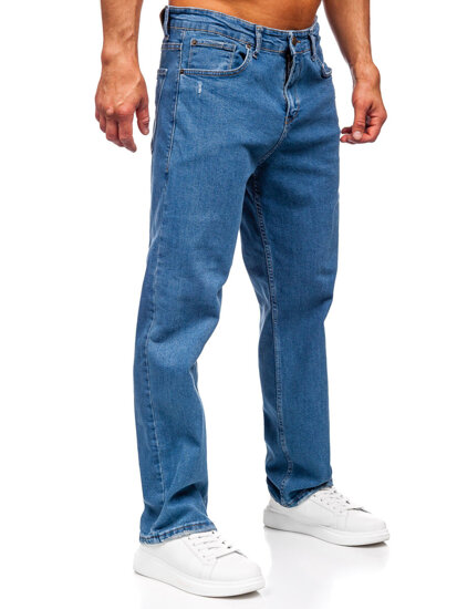 Homme Pantalon en jean regular fit Bleu foncé Bolf 5452