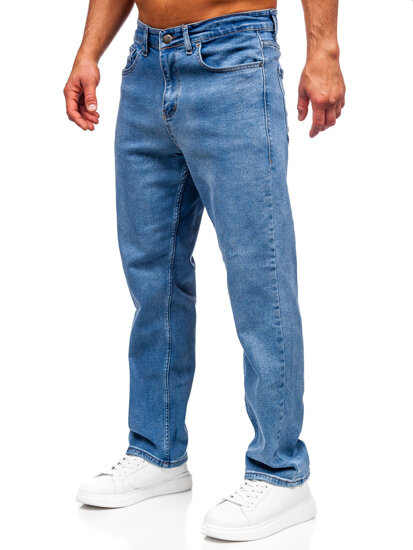 Homme Pantalon en jean regular fit Bleu foncé Bolf 5456