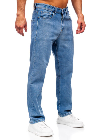 Homme Pantalon en jean regular fit Bleu foncé Bolf 5456