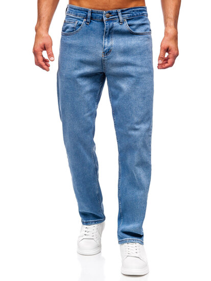 Homme Pantalon en jean regular fit Bleu foncé Bolf 5456