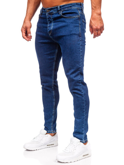 Homme Pantalon en jean regular fit Bleu foncé Bolf 6019