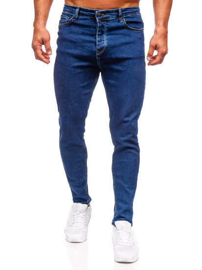 Homme Pantalon en jean regular fit Bleu foncé Bolf 6019