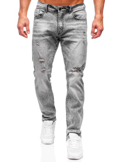 Homme Pantalon en jean regular fit Gris Bolf MP0154G