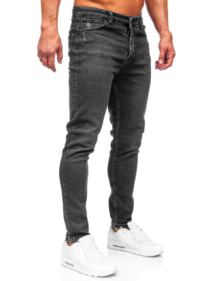 Homme Pantalon en jean regular fit Noir Bolf 6008