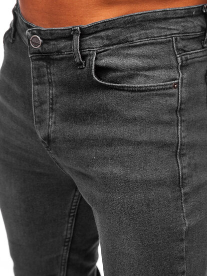 Homme Pantalon en jean regular fit Noir Bolf 6077