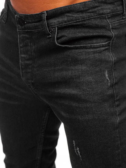 Homme Pantalon en jean regular fit Noir Bolf 6080