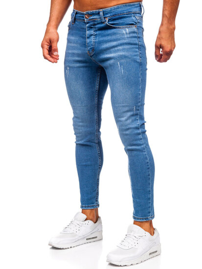 Homme Pantalon en jean skinny fit Bleu foncé Bolf 5828