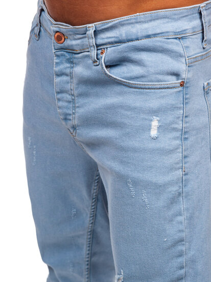 Homme Pantalon en jean slim fit Bleu Bolf 6447