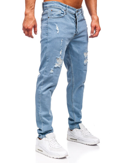 Homme Pantalon en jean slim fit Bleu Bolf 6461