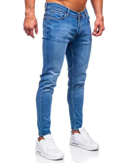 Homme Pantalon en jean slim fit Bleu ciel Bolf R922