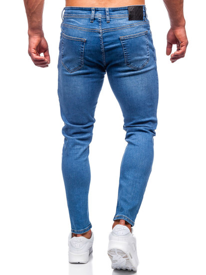 Homme Pantalon en jean slim fit Bleu ciel Bolf R922