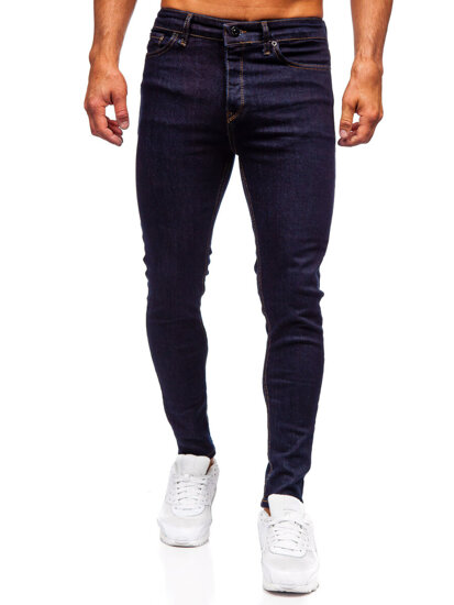 Homme Pantalon en jean slim fit Bleu foncé Bolf 5313