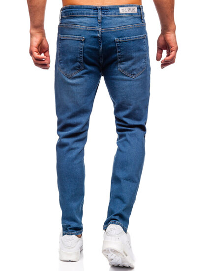 Homme Pantalon en jean slim fit Bleu foncé Bolf 6452