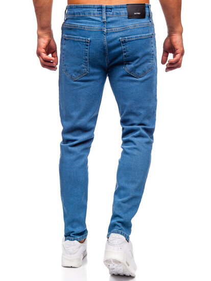 Homme Pantalon en jean slim fit Bleu foncé Bolf 6455