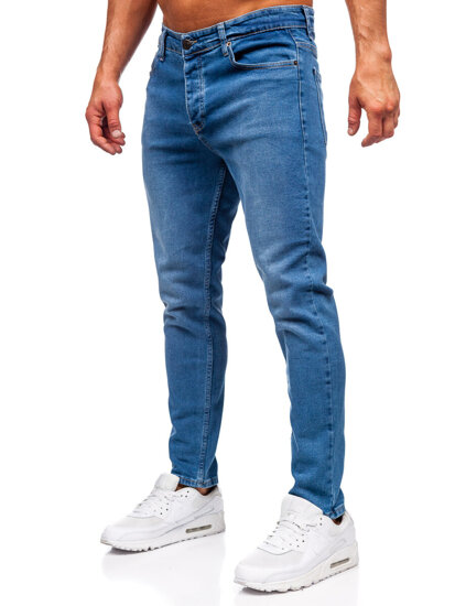 Homme Pantalon en jean slim fit Bleu foncé Bolf 6471