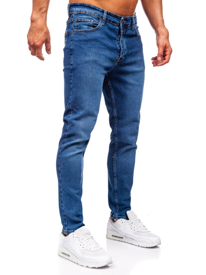 Homme Pantalon en jean slim fit Bleu foncé Bolf 6482