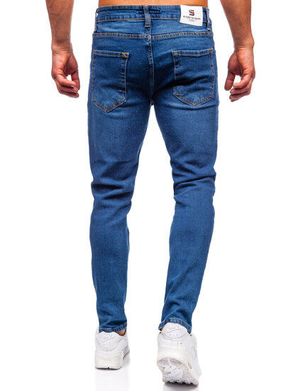 Homme Pantalon en jean slim fit Bleu foncé Bolf 6482