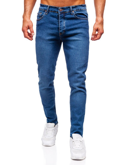 Homme Pantalon en jean slim fit Bleu foncé Bolf 6482