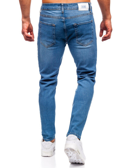 Homme Pantalon en jean slim fit Bleu foncé Bolf 6485