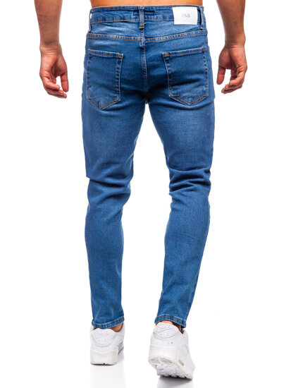 Homme Pantalon en jean slim fit Bleu foncé Bolf 6486