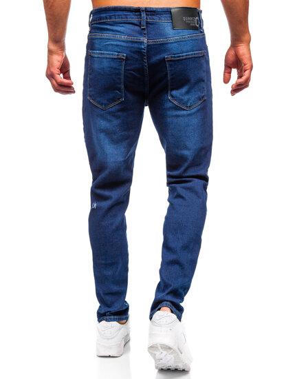 Homme Pantalon en jean slim fit Bleu foncé Bolf 6516