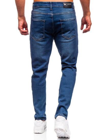 Homme Pantalon en jean slim fit Bleu foncé Bolf 6518