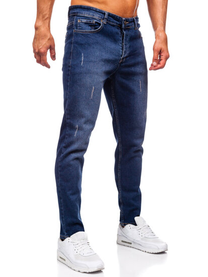 Homme Pantalon en jean slim fit Bleu foncé Bolf 6558-2