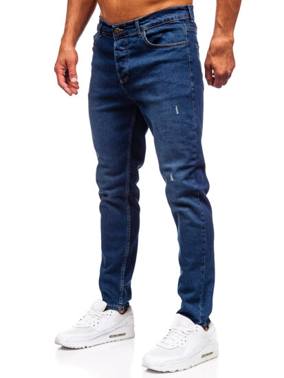 Homme Pantalon en jean slim fit Bleu foncé Bolf 6561