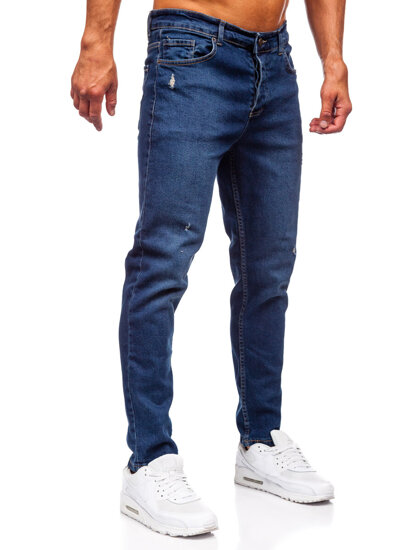 Homme Pantalon en jean slim fit Bleu foncé Bolf 6561