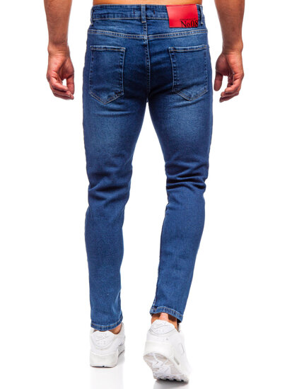 Homme Pantalon en jean slim fit Bleu foncé Bolf 6564-1