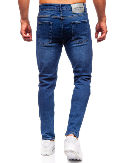 Homme Pantalon en jean slim fit Bleu foncé Bolf 6566-2